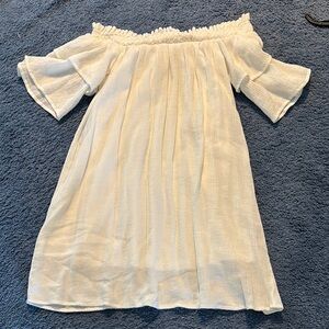 Charming Off-Shoulder White  Dress